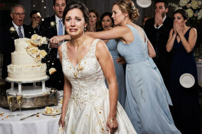 At my wedding, my sister rushed onto the stage, hurled a glass of champagne into my face, and smashed the wedding cake I had spent months waiting for. “That’s the price for pretending you’re better!” she screamed. My mother held her and whispered, “She’s just letting out her anger.” I didn’t say a word. That night, I withdrew all the money from her college fund and froze the lease agreement we shared. But by 8:40 a.m., they received even worse news—something that made both of them scream and cry in shock… something they never saw coming.