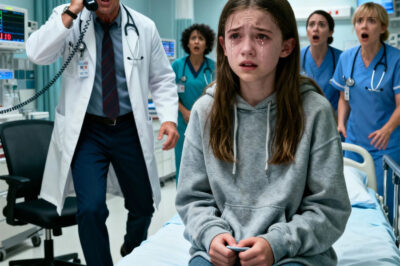 The 13-year-old girl was brought into the emergency room, her face pale and her hands gripping the hem of her shirt. The doctor asked gently, “Do you want to tell me what happened?” She trembled, tears sliding down her cheeks as she whispered a few broken words. By the time she reached the last sentence, the doctor shot to his feet, his voice turning firm: “Call the police. Immediately.” The entire ER fell into tense silence—because the truth she revealed was something no one expected.
