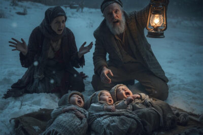 A poor farming couple who could not have children found three newborns in the snow one winter night.