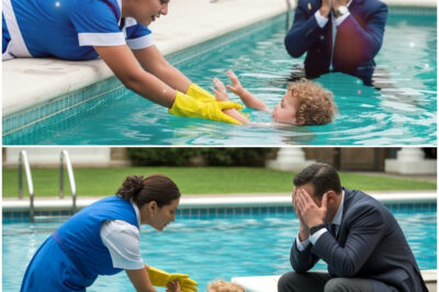 The millionaire baby was drowning, the cleaning lady acted quickly and saved his life