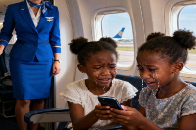 Two Black twin girls were removed from a plane by the crew until their father, the CEO, was called to cancel the flight, causing…