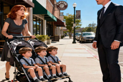 A billionaire discovers that his ex-girlfriend, whom he dumped six years ago, has triplets who look exactly like him… and the ending…