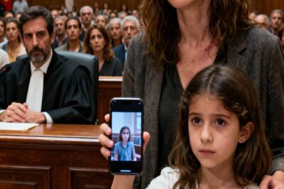 The day my husband filed for divorce, I stood before the judge, my face covered in bruises, silently stifling my fear. Suddenly, my nine-year-old daughter spoke up: “Your Honor, can I show you something Mommy doesn’t know?” He responded with a slight gesture: “Go ahead, sweetheart.” As the video began to play, I felt the air stop… and I understood that nothing would ever be the same. The absolute silence of the courtroom revealed a truth impossible to hide.