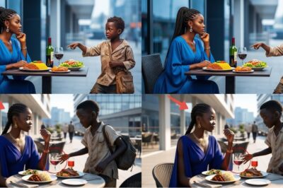 ‘Can I Eat With You?’ The Homeless Boy Asked the Millionaire — Her Response Shocked Everyone!