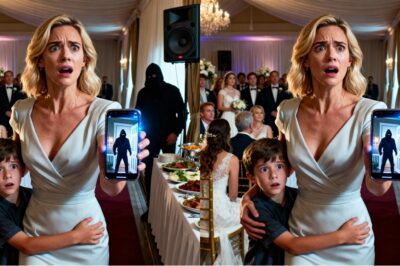 At my sister’s wedding, my seven-year-old son suddenly gripped my hand tightly and whispered, “Mom… we have to leave. Right now.” I bent down and smiled to reassure him. “Why, sweetheart?” He looked around, then quietly pulled a phone from his pocket. His voice trembled, small but clear: “Mom, look at this…” The screen lit up. And the moment I saw the video, I froze on the spot, my heart tightening as if someone had crushed it…
