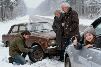 I Helped an Elderly Couple on the Highway — A Week Later, My Mom Yelled for Me to Turn on the TV