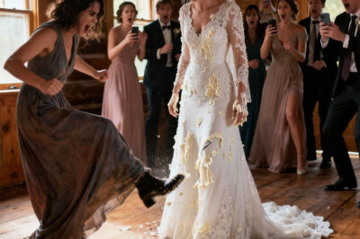 On my wedding day, my sister made a huge fuss – throwing champagne, smashing the wedding cake, and yelling, “This is what you pay for acting all high and mighty!” …