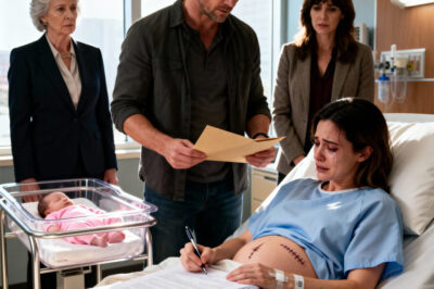 “Sign the divorce papers now! I’m sick of looking at your bloated, milk-stained body! I need a young trophy wife worthy of my CEO status, not a pathetic housewife like you!” My husband threw divorce papers in my face while I was still bleeding from an emergency C-section. He brought his mistress secretary to mock me. He didn’t know his CEO title was just a puppet role I created, and I was the real Chairman who owned everything.