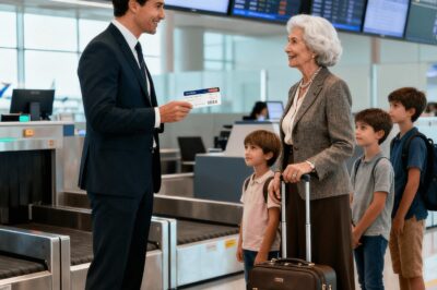 My son-in-law tore up my ticket at the airport: “Take care of the dogs,” but I canceled his tickets and… The dry sound of the paper tearing in two resonated in my ears more violently than the jet engines taking off outside the window.