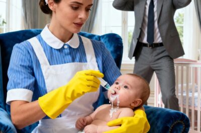 The millionaire’s baby was poisoned; the maid made him vomit and saved his life.