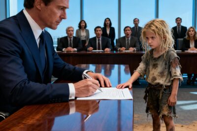 The Billionaire Was About To Sign Bankruptcy Papers When A Little Homeless Girl Spotted A Crucial Mistake. What Happened Next Sh0cked Everyone