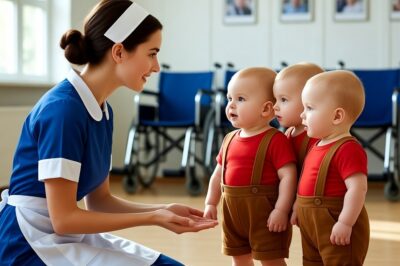 The camera caught the nanny with the paralyzed triplets. The father couldn’t believe what he saw…