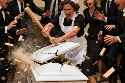 The cleaner ripped open the coffin of the millionaire’s elderly mother—”Sir, take her out… She’s not d.3.a.d!”
