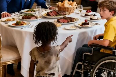 “Give me something to eat and I’ll heal your son!” The millionaire laughed… until a little girl showed him what no expert wanted to see