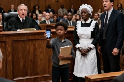 The housekeeper accused by a wealthy tycoon walked into court alone, with no lawyer to defend her