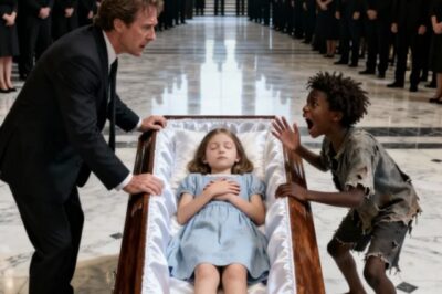 “Don’t bury her! Your daughter is still alive!” — A homeless Black boy ran toward the coffin and revealed a terrifying secret that left the millionaire speechless…