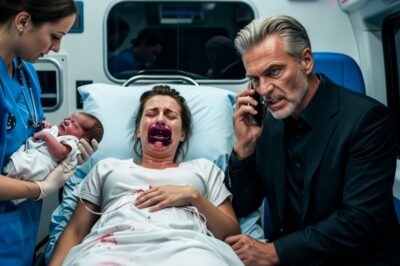 He punches his pregnant wife in the face, causing her to go into premature labor; his mistress laughs— Hidden Father