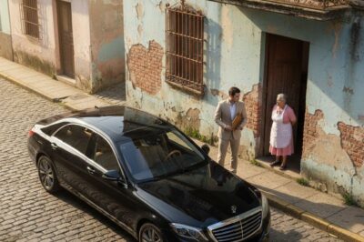 A waitress offered food to two orphans. Seventeen years later, a luxury car appears at her house. A black Mercedes-Benz pulls up in front of a humble home in the working-class neighborhoods of Medellín. The paint on the walls is peeling, the windows have rusty bars, and the small front garden barely survives amidst the weeds.