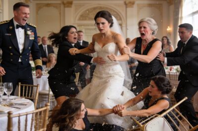 “She’s just a security guard—who would pay her any attention?” my sister sneered, and the room erupted in laughter. My mother followed with a cold remark. “She’s an embarrassment to this family.” Just then, the groom—a senior military officer—rose to his feet, met my gaze, and said, “In fact… she’s the last person you should ever look down on.” My mother was stunned. My sister crumpled to the floor.