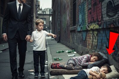 “DAD, THOSE KIDS IN THE TRASH LOOK JUST LIKE ME!” — BOY SHOCKS MILLIONAIRE