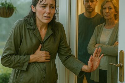 MY HUSBAND AND HIS MOTHER LOCKED ME OUT IN THE RAIN AT NIGHT-WHILE I WAS SIX MONTHS PREGNANT…