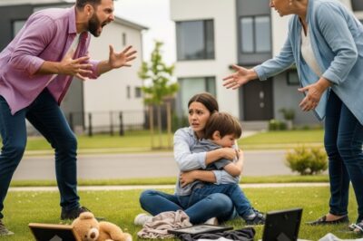 The moment I turned into my daughter’s street, I felt it — that sick, heavy sense that something was terribly wrong. Her front yard looked like it had exploded: baby photos trampled into wet grass, clothes dripping with rainwater, furniture toppled as if thrown in rage. and what followed changed everything.