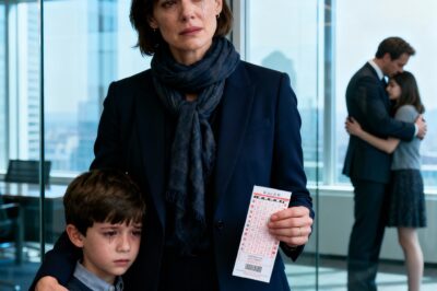 I won 50 million dollars in the lottery. I rushed with our young son to my husband’s office to give him the news. But when I arrived, I heard intimate sounds coming from him… So then, I did something.