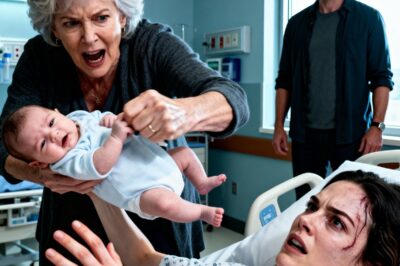 After the accident, I lay motionless in a hospital bed, my legs numb and a physical pain tearing through me with every breath, but nothing compared to that moment. My mother-in-law lunged at me, slapped me in front of everyone, and violently ripped my newborn baby from my arms. I screamed in desperation, reaching out by pure instinct. And my husband? He just stood there, with a cold gaze, without saying a single word, as if my son and I had never been his family. After that day, I swallowed the pain and took action, and when I was finally discharged from the hospital, they were the ones who had to kneel before me…