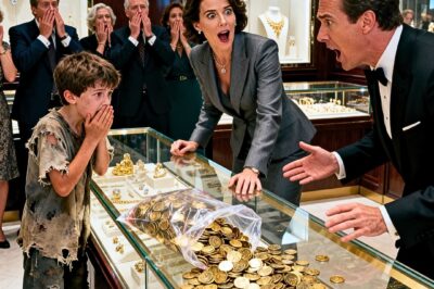The guard was going to expel him for being poor… until the boy poured thousands of coins onto the counter.