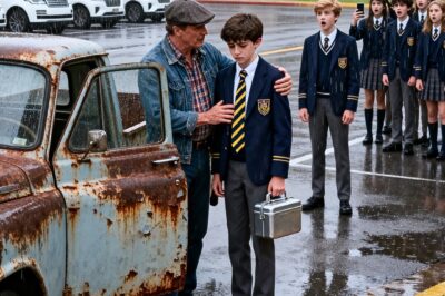 Billionaire’s Son Hum!liates Janitor’s Boy in School Cafeteria—But When the “Invisible” Janitor Finally Speaks, 300 Students Are Left in Tears