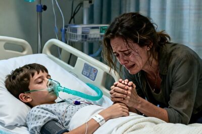 I still hear my son’s voice that night—thin, terrified. “Mom… am I gonna d.i.e?” The doctor didn’t blink: “Eighty-five thousand. Tonight.” I called my parents, hands shaking. My father sighed, cold as marble: “We’re not paying for your mistakes.” Years later, they bragged about my sister’s $230,000 wedding like it was holy. Then one afternoon, they stood at my door… smiling. I smiled back—and closed it. But that wasn’t the end