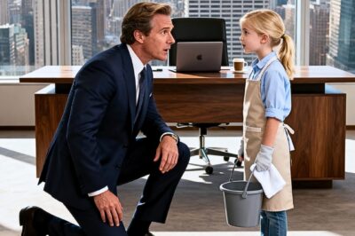 “Mom’s sick, so I came instead.” A 5-year-old girl walked into the CEO’s office wearing an enormous uniform. What he did next changed their lives forever…