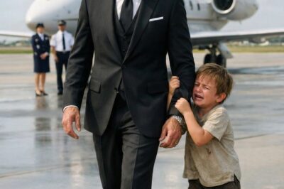A Barefoot 12-Year-Old Stopped a Billionaire at the Airport and Begged Him Not to Fly — What Was Found Inside the Jet Moments Later Left Everyone Speechless