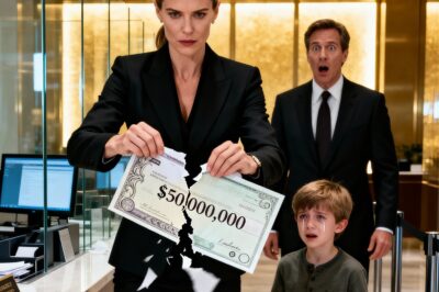 The Bank Manager TEARS UP The CHECK Of A Little Boy… Seconds Later, Her Blood Ran Cold When She Realized Who Was Standing Behind Him…
