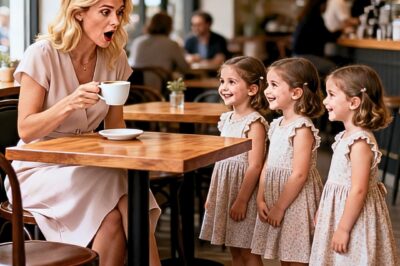 My blind date never showed up… until three identical little girls sat down and said: “Our dad feels so bad he’s late.”