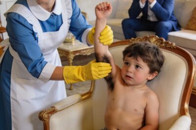 Every morning, the billionaire’s baby grew weaker, until the maid found something under his arm.