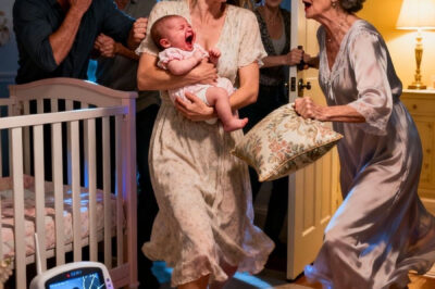 I woke up at 3:00 a.m. to my baby monitor making static noises. When I checked the screen, I saw my mother-in-law standing over my newborn’s crib in the dark.