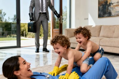 The billionaire pretended to leave on a trip to pick up the nanny… But what he saw upon secretly returning left him speechless.