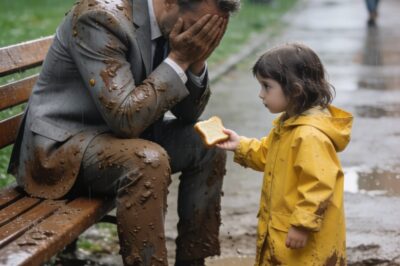 “DO YOU CRY FROM HUNGER, TOO?” the beggar girl asked the millionaire and offered him her last piece of bread. What happened next left everyone frozen…