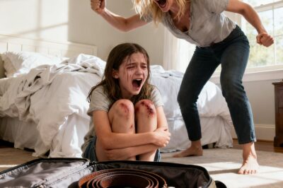 I walked into my daughter’s room after noticing bruises on her arms all week. She was crying on her bed shaking. Dad’s family said, “If I tell you, they’ll hurt you really bad,” she whispered. I sat down and said, “Tell me everything.” She revealed horrifying details about what her grandmother, aunt, and uncle had been doing every weekend, the beatings with belts, being locked in dark closets for hours…