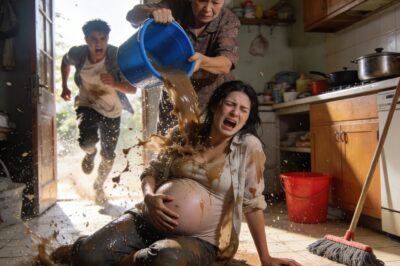 8 MONTHS PREGNANT WOMAN DROPPED WITH DIRTY WATER—BUT HER HUSBAND’S NEXT ACTION STOPPED THE WHOLE HOUSE.