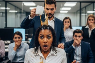 Manager Pours Coffee on Black Woman in Front of Everyone and Curses Her – Minutes Later, Entire Company Is Shocked.