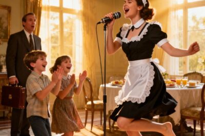 The millionaire arrived home earlier than expected, and what he saw his housekeeper doing with his children made him cry…