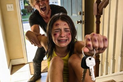My Wife Had Just Left for the Grocery Store When My 7-Year-Old Daughter Whispered, “Dad… We Need to Leave. Right Now.” I laughed at first. “Why?” She pointed toward the upstairs hallway, her hands shaking. “We don’t have time. We have to get out of this house now.” Ten minutes later I was driving to the police station with her in the back seat… and that’s when everything began to fall apart.