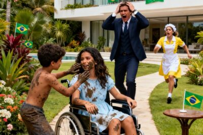 “I’ll put mud in your eyes and you’ll see again,” the maid’s son told the blind daughter of a billionaire — what happened next left everyone speechless.