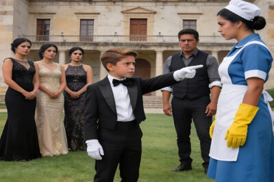 A millionaire forced his son to choose a new mother from among five rich women… but the boy pointed to the cleaning lady and revealed a truth that no one expected.
